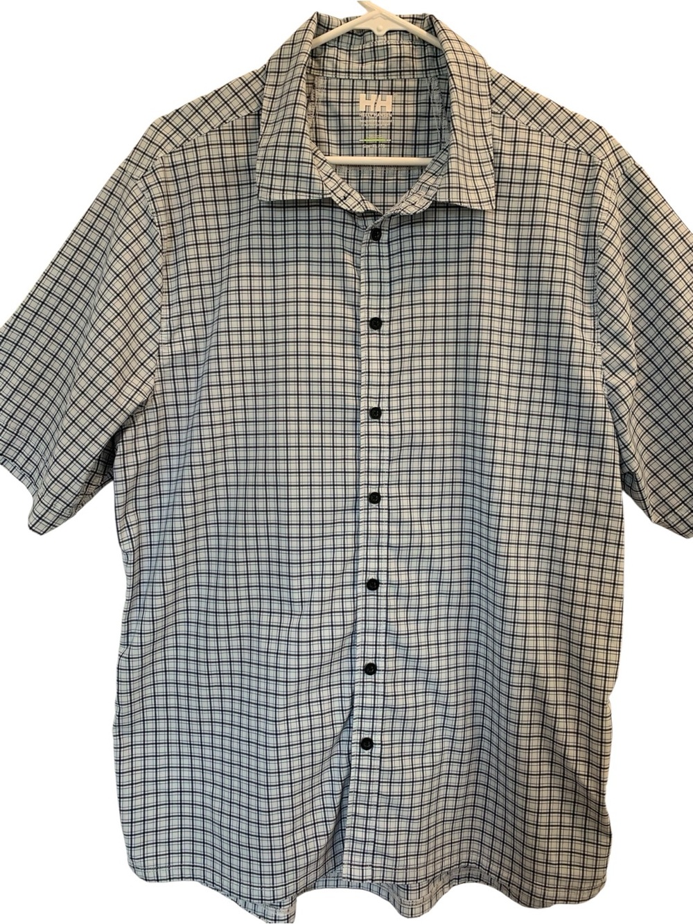 Helly Hansen Men’s Shirt Quick Dry Short Sleeve Button Front Size XL